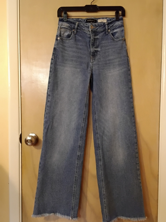 BCBGeneration Denim - BCBGeneration Light Blue High-Rise Wide-Leg Jeans